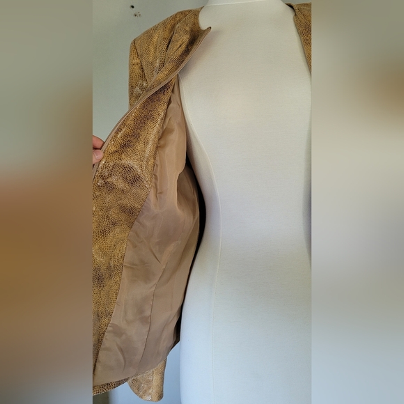 JM Collection Vegan Leather Jacket Womens Suze 16 - Picture 5 of 9